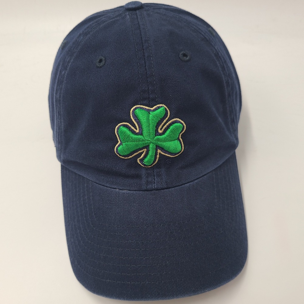 Notre Dame Fighting Irish Hat Fitted (Seems L) Twins Enterprise Blue Green NCAA